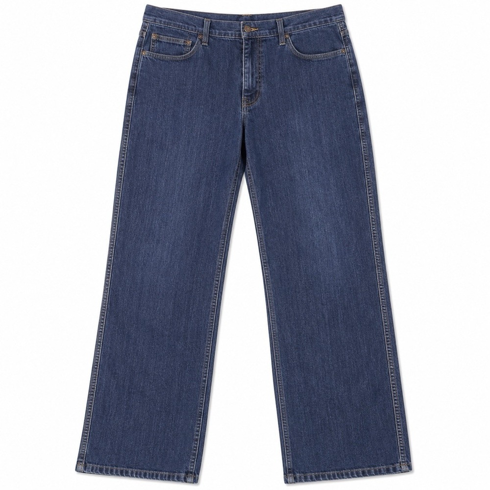 Joe's Jeans MENS 38 Wide Leg Rebel DARK WASH WHISKERING